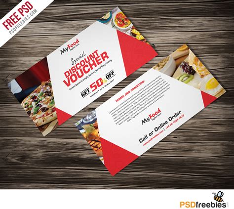 Clean and Modern Gift voucher template PSD - PSDFreebies.com ...