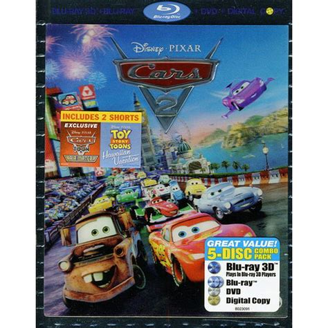 Cars 2 (3D) (Blu-ray + Blu-ray + DVD + Digital Copy) - Walmart.com - Walmart.com