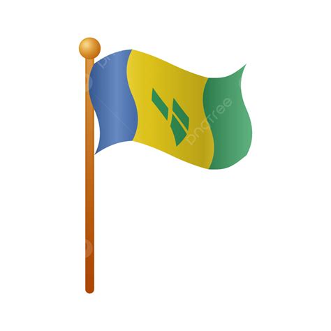 Saint Vincent Flag, Saint Vincent, Flag, Country PNG and Vector with ...