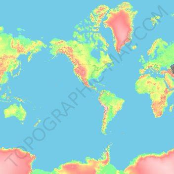 United States topographic map, elevation, terrain