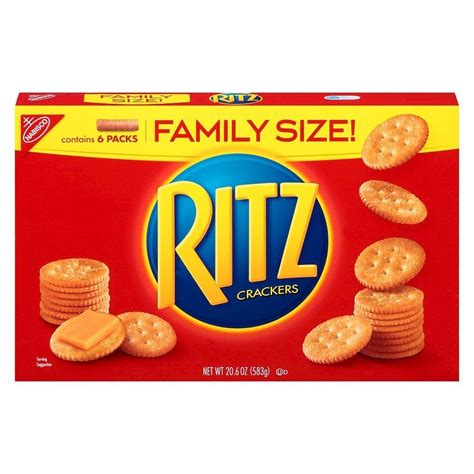 Ritz Family Size 20.6 oz, Crackers | Ritz crackers, Poppy seed chicken casserole, Crackers