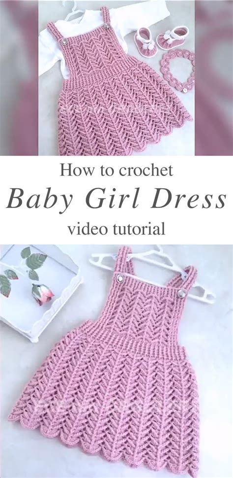 Crochet Dress For Baby Girl Easy Tutorial - CrochetBeja