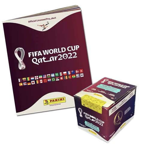 Panini FIFA World Cup QATAR 2022 ALBUM BOX 50 Packs, 5 jogos por