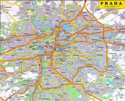 Maps of Prague | Detailed map of Prague in English | Maps of Prague ...