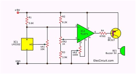 Temperature Sensor Circuit Diagram