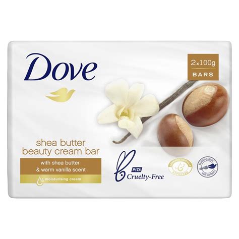 Buy Dove Beauty Bar Shea Butter Vanilla 2x100g Online at Chemist Warehouse®