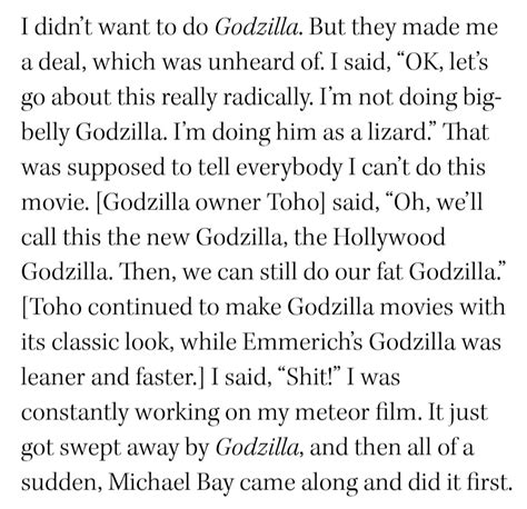 Roland Emmerich on Godzilla 1998 | Godzilla | Know Your Meme