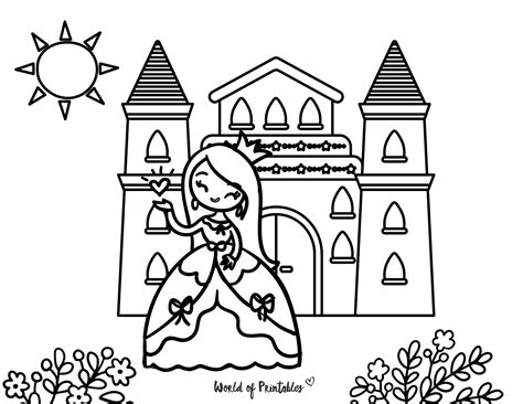 50+ Best Princess Coloring Pages | Free Printables For Kids - World of Printables