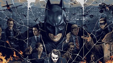 Batman Poster: Christopher Nolan's Dark Knight Trilogy by Gabz