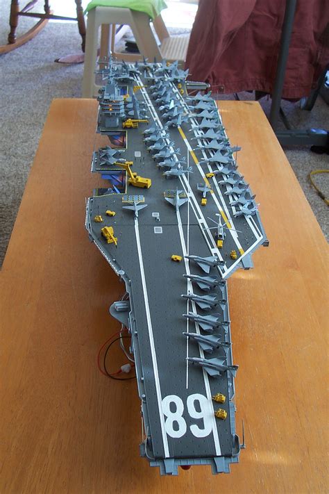 USS Nimitz CVN68 1975 Aircraft Carrier -- Plastic Model Military Ship ...