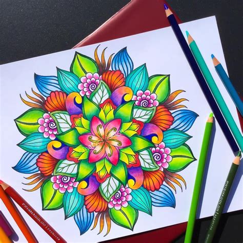 Color pencil art, Color pencil drawing, Colour pencil shading, Colorful drawings, Mandala ...