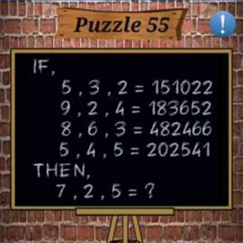 Math Puzzles Game Level 55 Answer with Solution – Puzzle Game Master