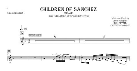 Children Of Sanchez - Finale - Notes for synthesizer - Flugelhorn ...