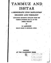 Tammuz and Ishtar: A Monograph Upon Babylonian Religion and Theology ...