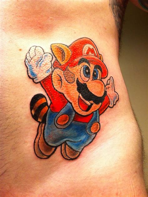 Super Mario Tattoo | My newest tattoo, flying Mario from Sup… | Flickr ...