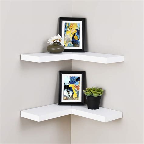 white corner shelf