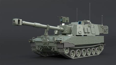 3D M109A7 Paladin Howitzer GR model - TurboSquid 2008404