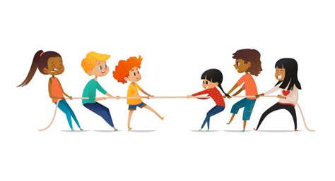 Tug Of War Kids Illustrations, Royalty-Free Vector Graphics & Clip Art - iStock