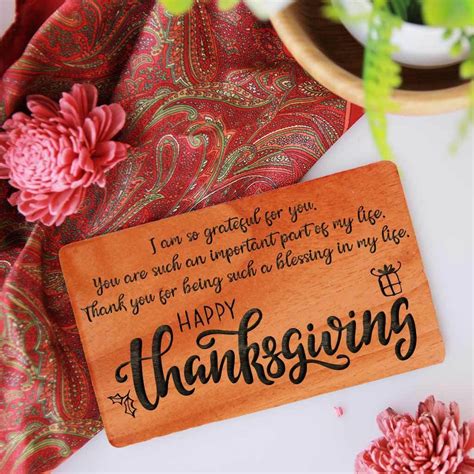 Thanksgiving Cards | Wooden Cards | Thanksgiving Cards For Business ...