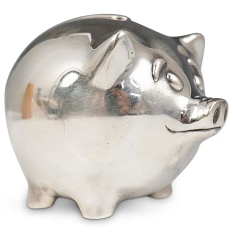 Sold Price: Tiffany & Co Silver Piggy Bank - October 2, 0120 1:00 PM EDT