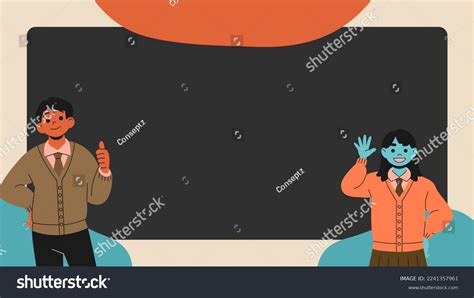 Minimalist School Student Simple Background Stock Illustration 2241357961 | Shutterstock