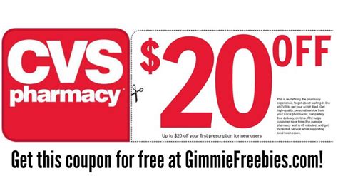 $20 Pharmacy Coupon | | Pharmacy, Cvs, Coupons