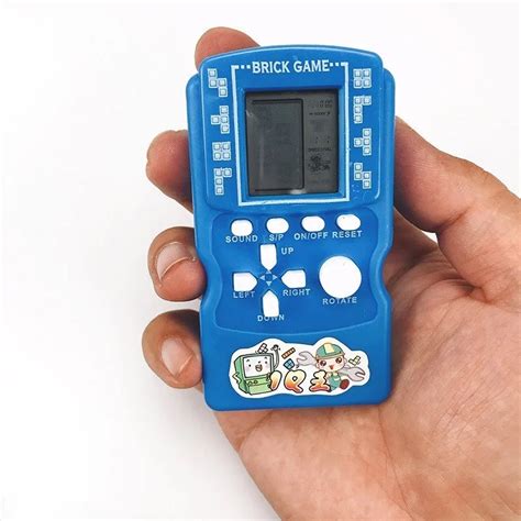 Classic nostalgia Gaming Tetris Portable Handheld Game Console Children's classic Game hand held ...