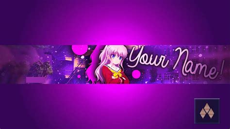 Anime Youtube Banner Template No Text