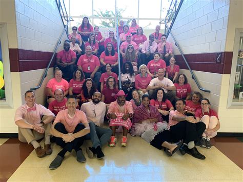 South County Middle on Twitter: "South County Middle School staff participated in the pink out ...