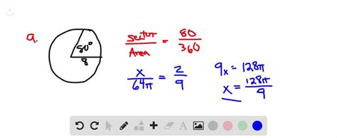 SOLVED:Find the area of the sector shown in each figure.