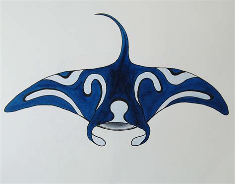 Manta Ray with Markers | Manta ray art, Drawings, Sea creatures drawing