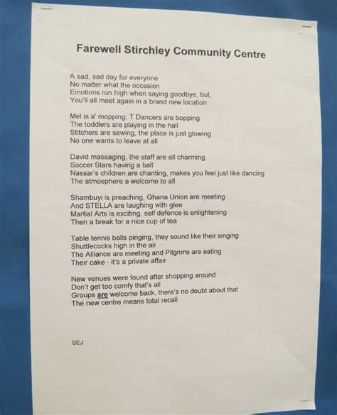 Farewell Stirchley Community Centre – Stirchley Baths