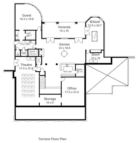 Terrace Floor Plan | How to plan, Best house plans, Floor plans