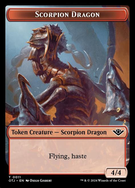 Scorpion Dragon Token | Outlaws of Thunder Junction | Standard | Card ...