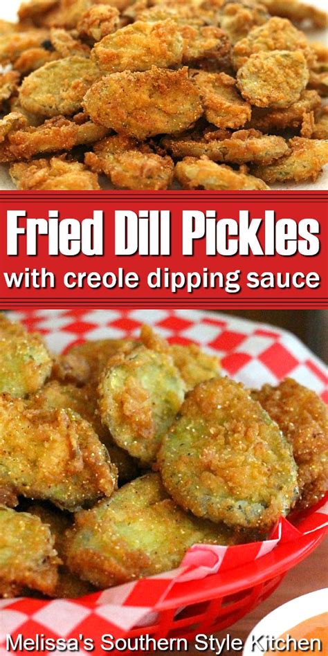 Fried Dill Pickles with a Creole Dipping Sauce ...