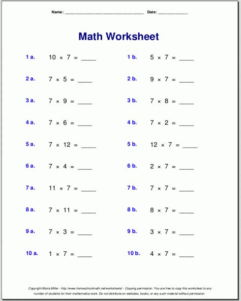 Worksheets For 8th Grade Math