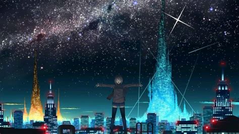 Anime Night Sky Wallpapers - Top Free Anime Night Sky Backgrounds ...