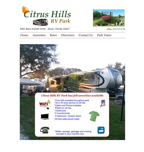 Citrus Hills RV Park Amenities