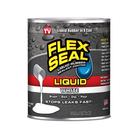 Flex Seal Liquid Rubber Sealant Coating, 32 oz, White - Walmart.com - Walmart.com