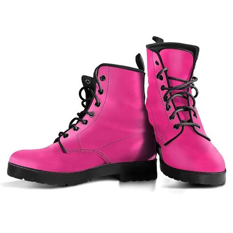 Pink Womens Leather Boots | Custom Canvas Sneakers For Kids & Adults