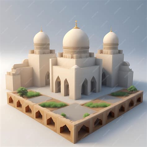 Premium AI Image | Islamic style buildings