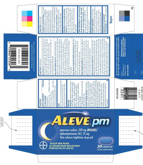 Aleve PM (tablet, film coated) Bayer HealthCare LLC.