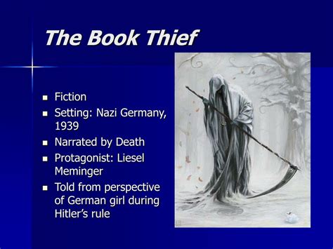 PPT - The Book Thief by Markus Zusak and Night by Elie Wiesel PowerPoint Presentation - ID:200023