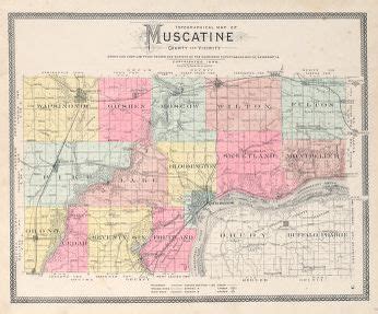 Topographical Map of Muscatine | Library of Congress