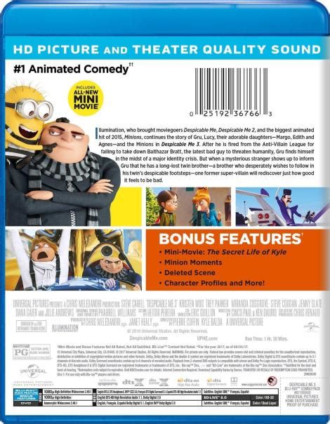 'Despicable Me 3'; Arrives On Digital November 21 & On 4K Ultra HD, Blu ...