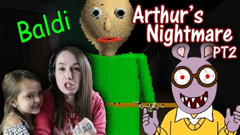 Baldi Jumpscare | Arthur's Nightmare Part 2 (Night 3) - YouTube