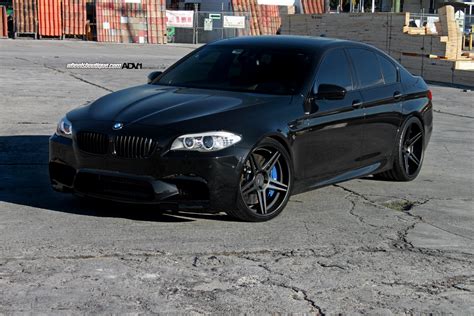 Black BMW F10M M5 on 21 Inch ADV.1 Wheels - GTspirit