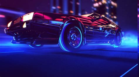 synthwave, 1980s, Neon, DeLorean, Car, Retro Games Wallpapers HD / Desktop and Mobile Backgrounds