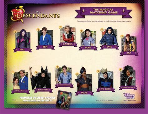 Disney Descendants 3 - Printables - Rockin Mama™ | Disney descendants, Disney descendants party ...