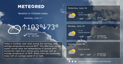 Córdoba Weather 14 days - Meteored